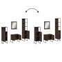 Set de muebles de baño 4 pzas madera contrachapada marrón roble de , Muebles de baño - Ref: Foro24-3214358, Precio: 217,69 €,...