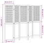 Biombo separador de 5 paneles madera paulownia marrón oscuro de , Divisores de ambientes - Ref: Foro24-358709, Precio: 131,71...