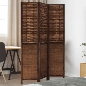 3-teiliges Trennsieb aus dunkelbraunem Paulownia-Holz von , Raumteiler - Ref: Foro24-358702, Preis: 88,49 €, Rabatt: %