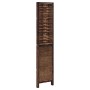Biombo separador de 3 paneles madera paulownia marrón oscuro de , Divisores de ambientes - Ref: Foro24-358702, Precio: 94,62 ...