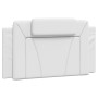Estructura de cama cabecero cuero sintético blanco 100x200 cm de , Camas y somieres - Ref: Foro24-3208076, Precio: 150,44 €, ...