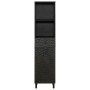 Mueble de baño de madera maciza de mango negro 38x33x160 cm de , Tocadores de baño - Ref: Foro24-356841, Precio: 153,54 €, De...