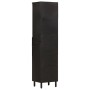 Mueble de baño de madera maciza de mango negro 38x33x160 cm de , Tocadores de baño - Ref: Foro24-356841, Precio: 153,54 €, De...