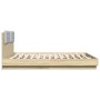 Cama con cabecero madera de ingeniería roble Sonoma 200x200 cm de , Camas y somieres - Ref: Foro24-3209893, Precio: 253,64 €,...
