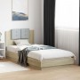 Cama con cabecero madera de ingeniería roble Sonoma 100x200 cm de , Camas y somieres - Ref: Foro24-3209935, Precio: 153,78 €,...