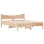 Estructura de cama con cabecero madera maciza pino 160x200 cm de , Camas y somieres - Ref: Foro24-3216363, Precio: 170,85 €, ...