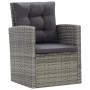 Set de comedor de jardín 5 pzas y cojines ratán sintético gris de vidaXL, Conjuntos de jardín - Ref: Foro24-46115, Precio: 90...