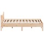 Estructura de cama con cabecero madera maciza pino 160x200 cm de , Camas y somieres - Ref: Foro24-3216363, Precio: 170,85 €, ...