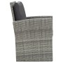 Set de comedor de jardín 5 pzas y cojines ratán sintético gris de vidaXL, Conjuntos de jardín - Ref: Foro24-46115, Precio: 90...
