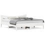 Estructura cama cabecero madera maciza pino blanco 180x200 cm de , Camas y somieres - Ref: Foro24-3216361, Precio: 211,23 €, ...