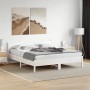 Estructura cama cabecero madera maciza pino blanco 180x200 cm de , Camas y somieres - Ref: Foro24-3216361, Precio: 211,23 €, ...
