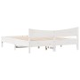 Estructura cama cabecero madera maciza pino blanco 180x200 cm de , Camas y somieres - Ref: Foro24-3216361, Precio: 211,23 €, ...