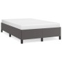 Estructura de cama cuero sintético gris 120x190 cm de , Camas y somieres - Ref: Foro24-379526, Precio: 91,36 €, Descuento: %