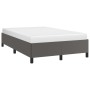 Estructura de cama cuero sintético gris 120x190 cm de , Camas y somieres - Ref: Foro24-379526, Precio: 91,36 €, Descuento: %