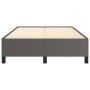 Estructura de cama cuero sintético gris 120x190 cm de , Camas y somieres - Ref: Foro24-379526, Precio: 91,36 €, Descuento: %
