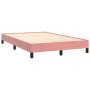 Estructura de cama terciopelo rosa 120x190 cm de , Camas y somieres - Ref: Foro24-379507, Precio: 100,01 €, Descuento: %
