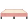 Estructura de cama terciopelo rosa 120x190 cm de , Camas y somieres - Ref: Foro24-379507, Precio: 100,01 €, Descuento: %