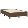 Estructura de cama tela marrón oscuro 120x190 cm de , Camas y somieres - Ref: Foro24-379511, Precio: 111,25 €, Descuento: %