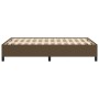 Estructura de cama tela marrón oscuro 120x190 cm de , Camas y somieres - Ref: Foro24-379511, Precio: 111,25 €, Descuento: %