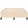 Estructura de cama tela crema 120x190 cm de , Camas y somieres - Ref: Foro24-379513, Precio: 95,11 €, Descuento: %