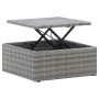 Tumbona cama jardín con techo ratán sintético gris de vidaXL, Camas para exteriores - Ref: Foro24-46158, Precio: 510,03 €, De...