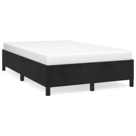 Bettgestell aus schwarzem Samt, 120 x 190 cm von , Betten und Lattenroste - Ref: Foro24-379530, Preis: 93,04 €, Rabatt: %