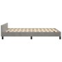 Estructura cama con cabecero terciopelo gris claro 120x190 cm de , Camas y somieres - Ref: Foro24-379547, Precio: 122,88 €, D...