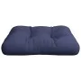 Cojín para sofá de palets de tela azul marino 60x60x12 cm de , Cojines para sillas y sofás - Ref: Foro24-377851, Precio: 25,4...