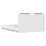Estructura de cama con cabecero y luces LED blanco 120x190 cm de , Camas y somieres - Ref: Foro24-3210052, Precio: 223,58 €, ...