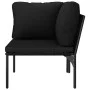 Juego de muebles de jardín 6 piezas con cojines PVC negro de vidaXL, Conjuntos de jardín - Ref: Foro24-48591, Precio: 404,90 ...
