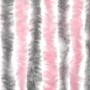 Cortina antimoscas chenilla gris plateado y rosa 56x185 cm de , Mosquiteras para ventanas - Ref: Foro24-377360, Precio: 36,41...