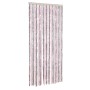 Cortina antimoscas chenilla gris plateado y rosa 90x200 cm de , Mosquiteras para ventanas - Ref: Foro24-377362, Precio: 63,73...