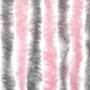 Cortina antimoscas chenilla gris plateado y rosa 90x200 cm de , Mosquiteras para ventanas - Ref: Foro24-377362, Precio: 63,73...