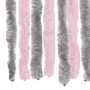 Cortina antimoscas chenilla gris plateado y rosa 90x200 cm de , Mosquiteras para ventanas - Ref: Foro24-377362, Precio: 63,73...
