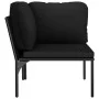 Juego de muebles de jardín 6 piezas con cojines PVC negro de vidaXL, Conjuntos de jardín - Ref: Foro24-48591, Precio: 404,90 ...
