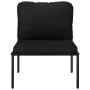 Juego de muebles de jardín 6 piezas con cojines PVC negro de vidaXL, Conjuntos de jardín - Ref: Foro24-48591, Precio: 404,90 ...