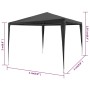 Carpa para fiestas PE gris antracita 3x3 m de vidaXL, Carpas y cenadores - Ref: Foro24-45086, Precio: 54,98 €, Descuento: %