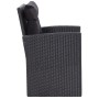 Set muebles de jardín 6 piezas y cojines ratán sintético negro de vidaXL, Conjuntos de jardín - Ref: Foro24-46094, Precio: 59...
