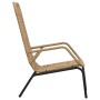 Silla de jardín ratán sintético marrón claro de vidaXL, Sillas de jardín - Ref: Foro24-48580, Precio: 213,52 €, Descuento: %