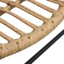 Silla de jardín ratán sintético marrón claro de vidaXL, Sillas de jardín - Ref: Foro24-48580, Precio: 213,52 €, Descuento: %