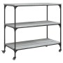 Carrito de cocina madera ingeniería gris Sonoma 102x50x95 cm de , Carros de cocina y comedor - Ref: Foro24-842324, Precio: 84...
