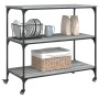 Carrito de cocina madera ingeniería gris Sonoma 102x50x95 cm de , Carros de cocina y comedor - Ref: Foro24-842324, Precio: 84...