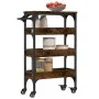 Smoked oak engineered wood kitchen cart 53x20x76 cm by , Kitchen and dining carts - Ref: Foro24-842353, Price: 54,39 €, Disco...