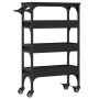 Carrito de cocina madera de ingeniería negro 53x20x76 cm de , Carros de cocina y comedor - Ref: Foro24-842351, Precio: 63,78 ...