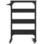 Black engineered wood kitchen cart 53x20x76 cm by , Kitchen and dining carts - Ref: Foro24-842351, Price: 62,65 €, Discount: %