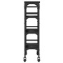 Carrito de cocina madera de ingeniería negro 53x20x76 cm de , Carros de cocina y comedor - Ref: Foro24-842351, Precio: 63,78 ...