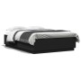 Estructura cama con luces LED madera ingeniería negro 140x200cm de , Camas y somieres - Ref: Foro24-3209612, Precio: 184,23 €...
