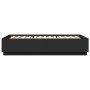 Estructura cama con luces LED madera ingeniería negro 140x200cm de , Camas y somieres - Ref: Foro24-3209612, Precio: 184,23 €...