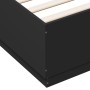 Estructura cama con luces LED madera ingeniería negro 140x200cm de , Camas y somieres - Ref: Foro24-3209612, Precio: 184,23 €...
