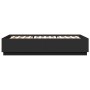 Estructura de cama madera de ingeniería negra 140x200 cm de , Camas y somieres - Ref: Foro24-3209703, Precio: 155,22 €, Descu...
